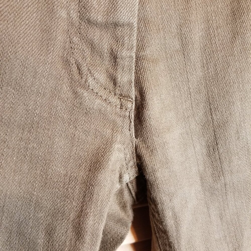 Brown Mid-Rise Skinny Designer Jeans by Maison Martin Margiela Monochrome - Picture 9 of 15